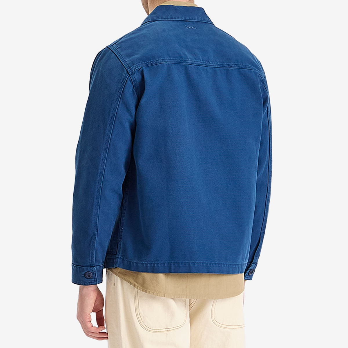 Foret Men's Berry Canvas Overshirt in Blue