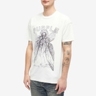 Purple Brand Men's Textured Inside Out T-Shirt in Off White