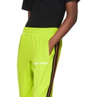 Palm Angels Green Chenille Track Pants