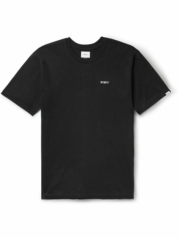 Photo: WTAPS - Printed Cotton-Jersey T-Shirt - Black