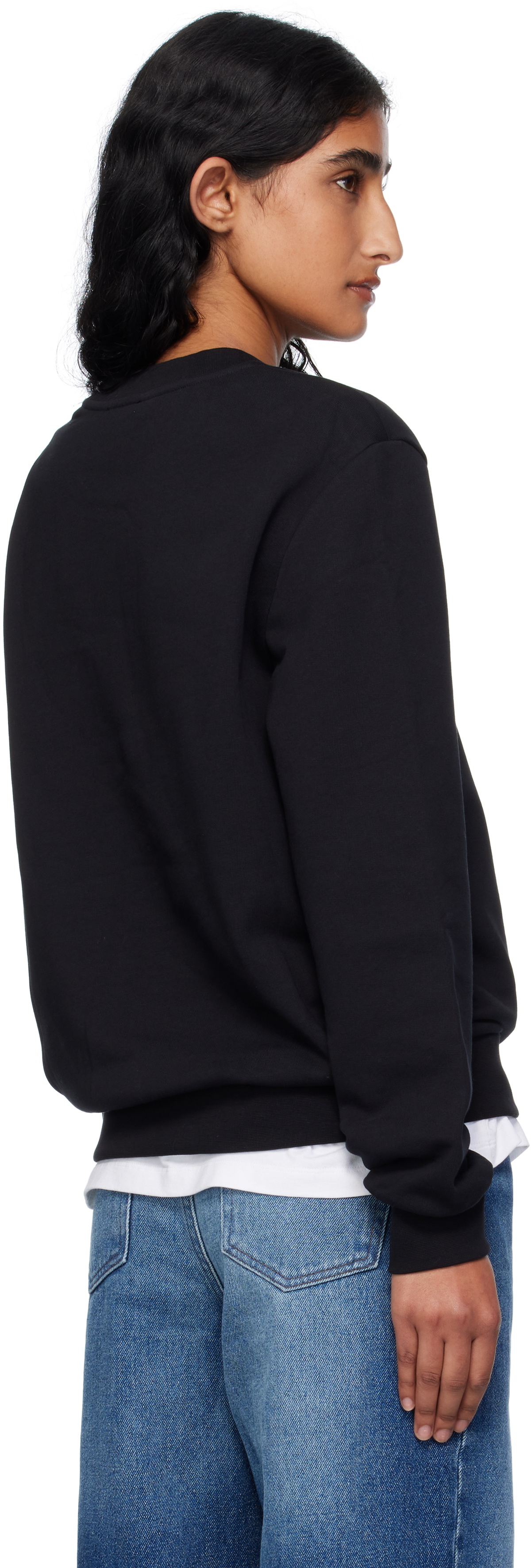 A.P.C. Black Standard 'Rue Madame' Sweatshirt