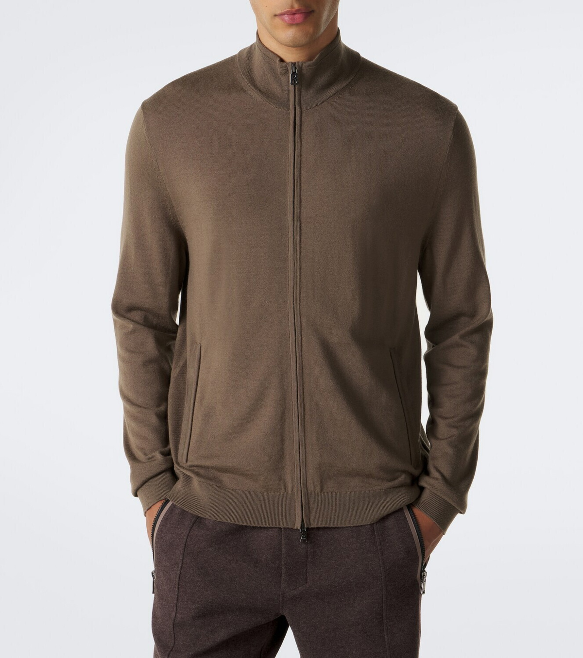 Bogner Oscar virgin wool zip-up cardigan