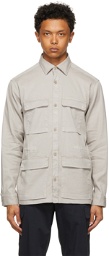 Z Zegna Grey Linen Jacket