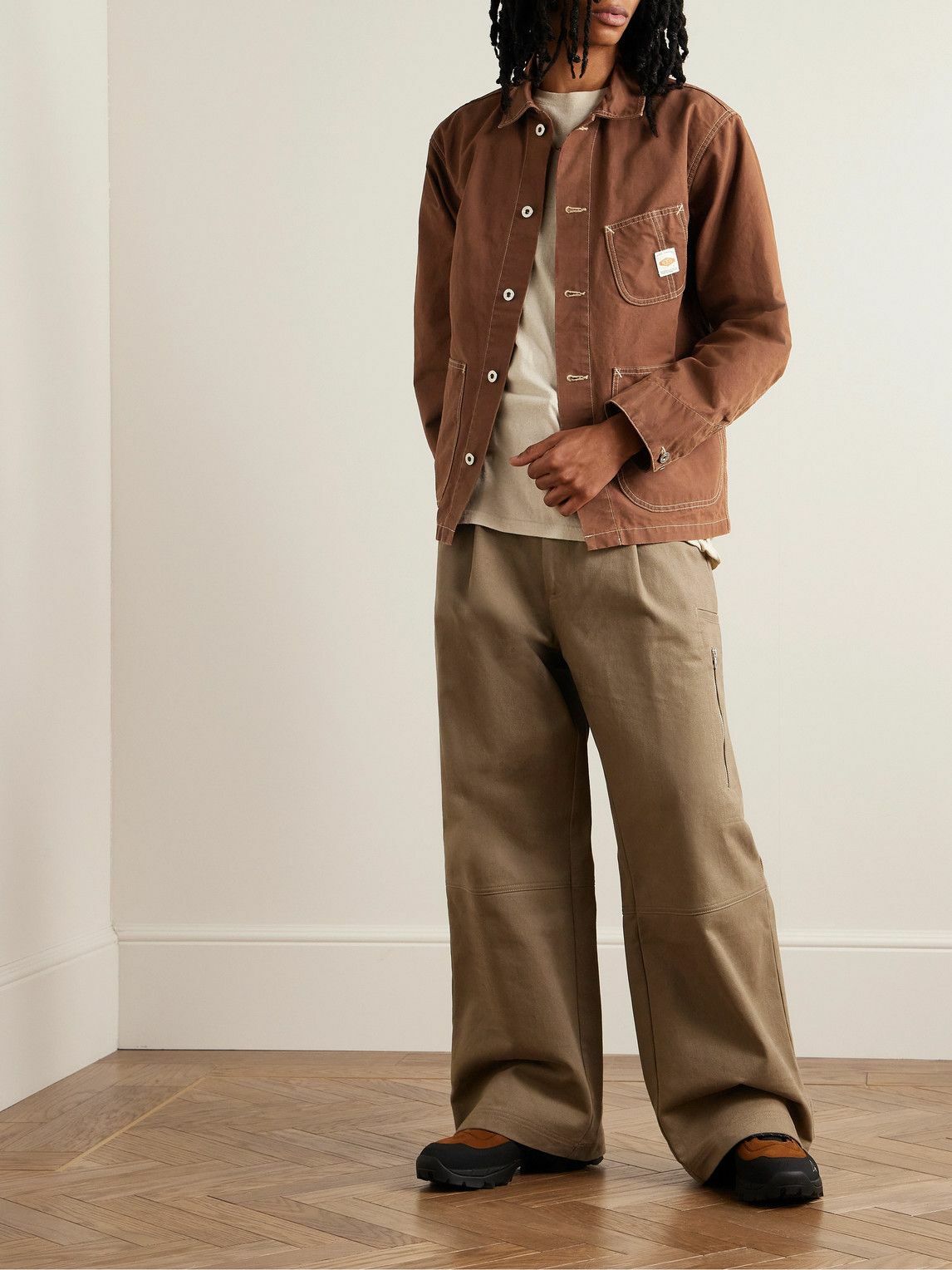 Nudie Jeans - Howie Logo-Appliquéd Cotton-Canvas Chore Jacket - Brown Nudie  Jeans Co