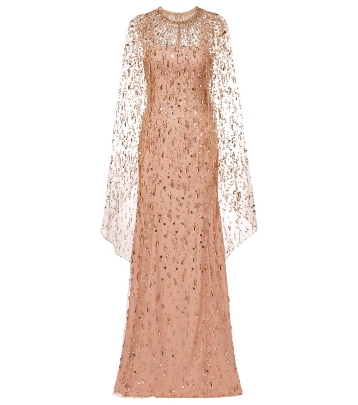 Photo: Jenny Packham Hestia embellished caped gown