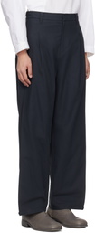 lesugiatelier Navy Work Trousers