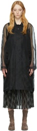 Undercover Black Silk Coat