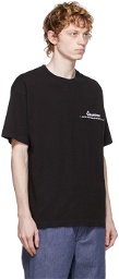 Brownstone Black Embroidered Cut & Sew Readymade T-Shirt