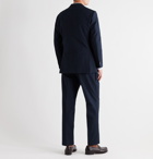 Beams F - Unstructured Cotton-Seersucker Suit - Blue