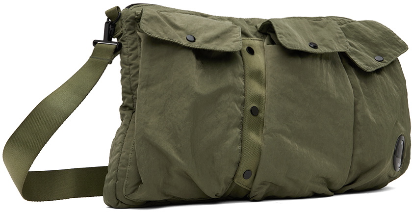 C.P. Company Khaki Nylon B Utility Bag C.P. Company