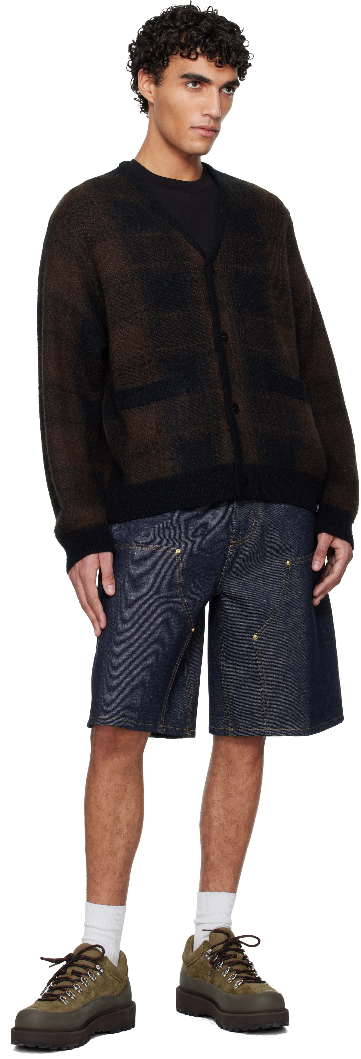 Carhartt Work In Progress Navy OG Aden Double Knee Shorts Carhartt WIP