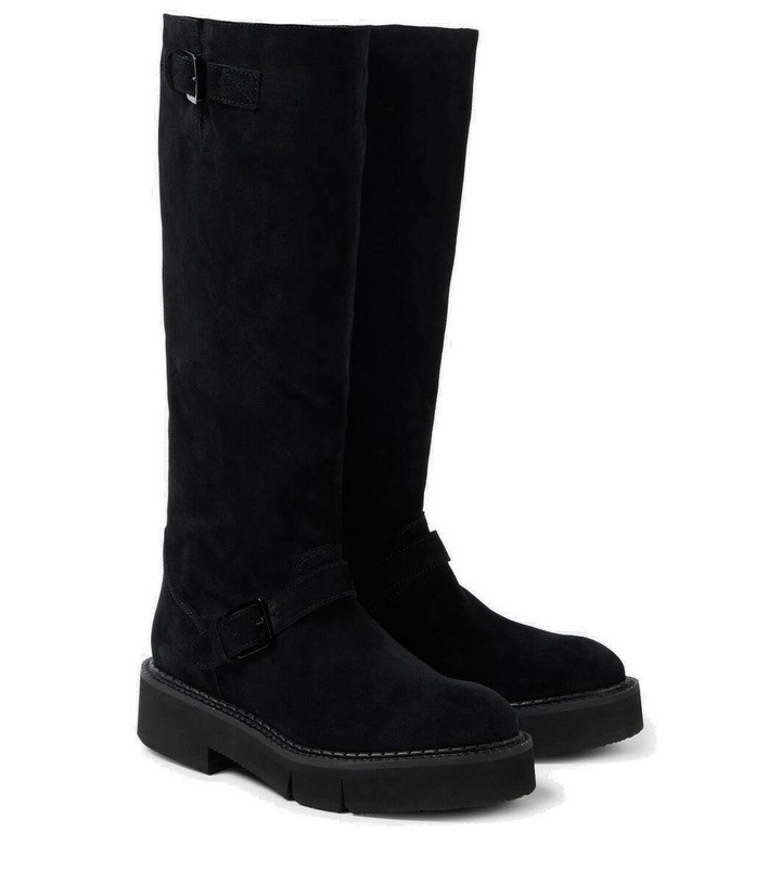 Photo: Clergerie Colby suede knee-high boots
