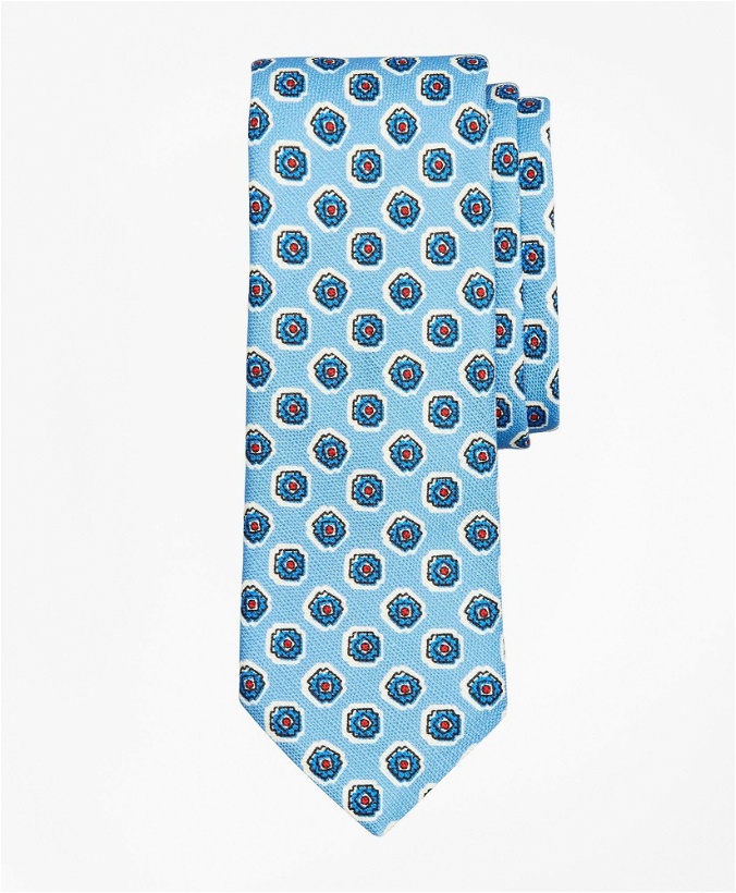 Photo: Brooks Brothers Men's Medallion Print Tie | Blue