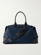 Orlebar Brown - The Weekend Away Leather-Trimmed Cotton-Canvas Duffle Bag