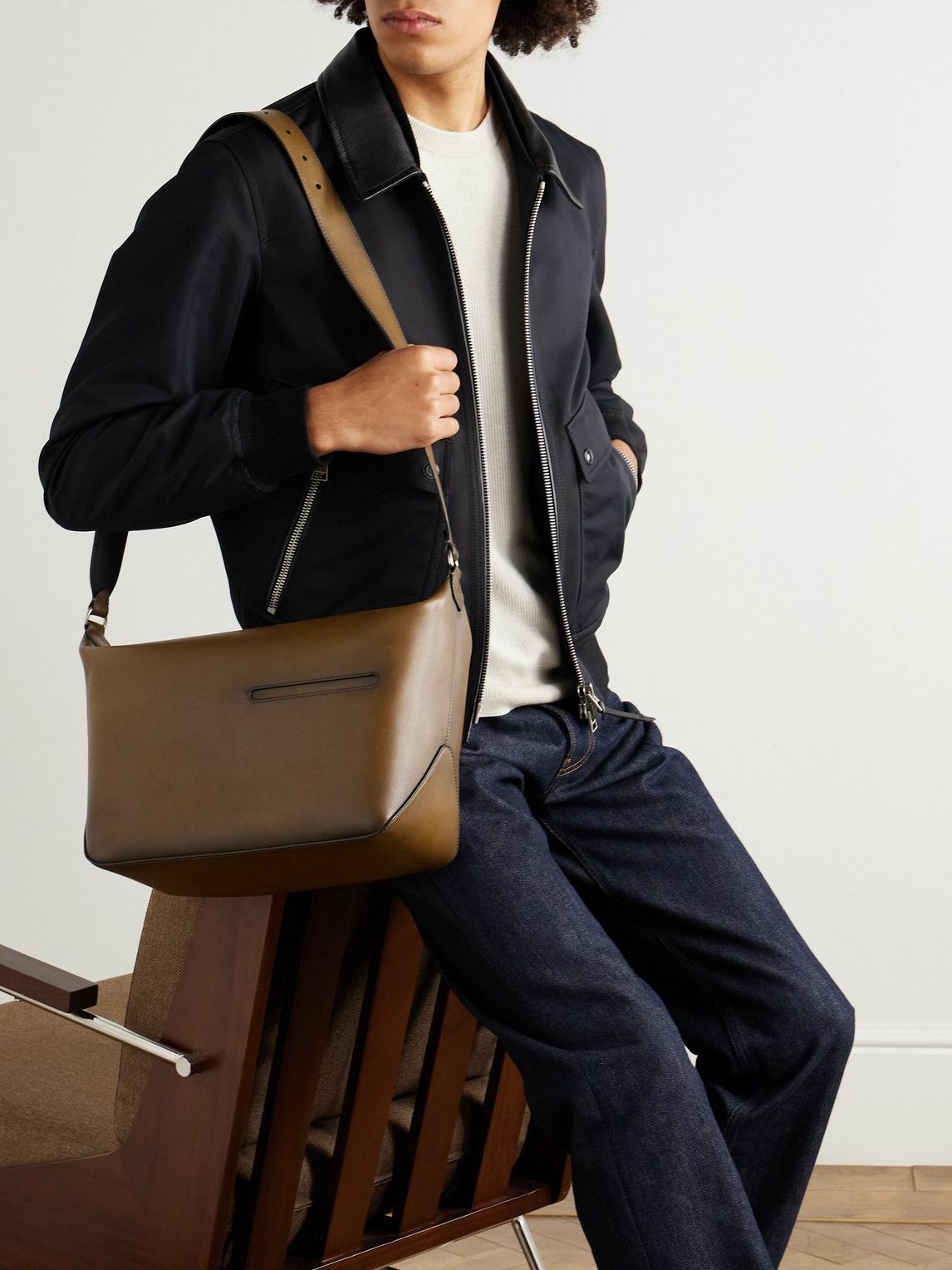Berluti - Toujours Soft XS Venezia Leather Messenger Bag