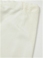 Maison Margiela - Straight-Leg Tie-Detailed Silk-Satin Trousers - White