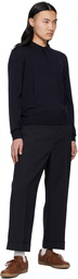 Maison Kitsuné Navy Bold Fox Head Patch Polo