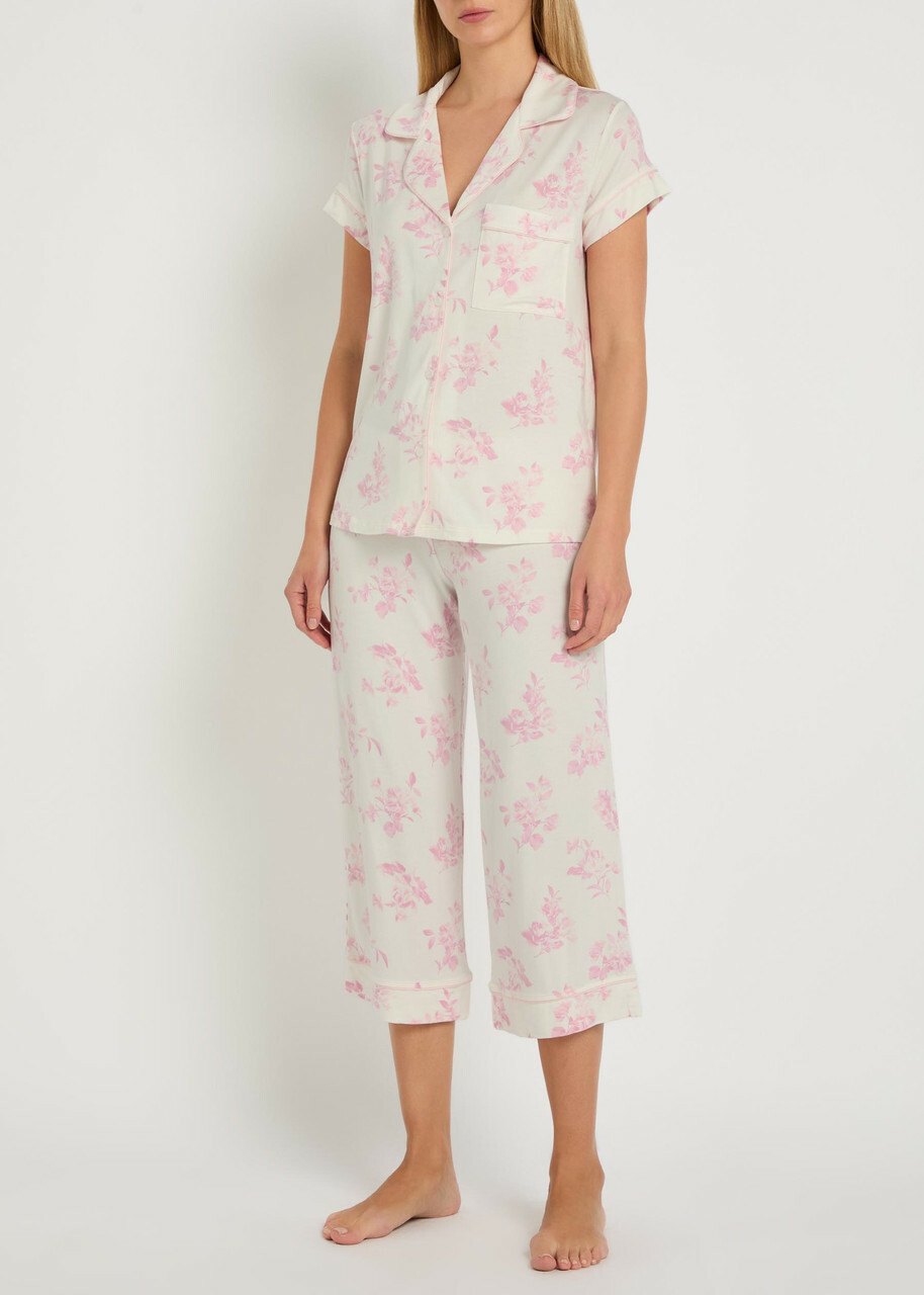 Eberjey Gisele Floral-print Jersey Pyjama set Pink