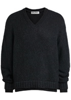 Our Legacy False Layered-effect Merino Wool Jumper Charcoal