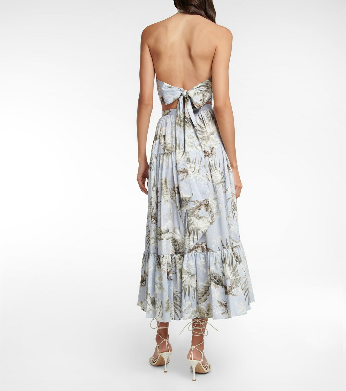 Erdem - Luna printed cotton cropped top