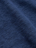 Hartford - Slub Linen Henley T-Shirt - Blue