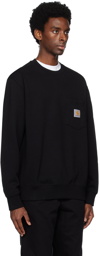 Carhartt Work In Progress Black Pocket Sweatshirt