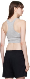 Alexander Wang SSENSE Exclusive Gray Cropped Classic Tank Top