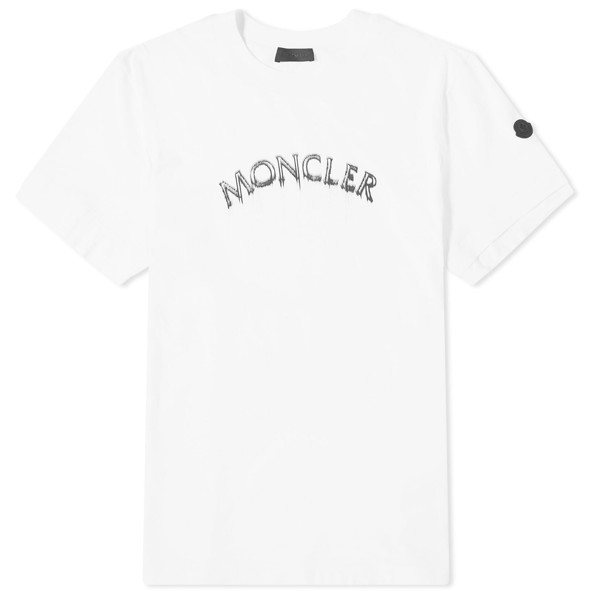 Moncler Men's Arch Logo Short Sleeve T-Shirt in Black Moncler
