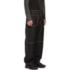 Comme des Garcons Shirt Black Workstitch Trousers