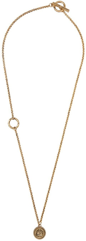 Photo: Dsquared2 Gold Leaf Necklace