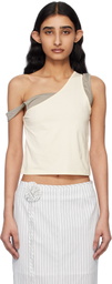 Kijun Yellow & Gray Layered Tank Top
