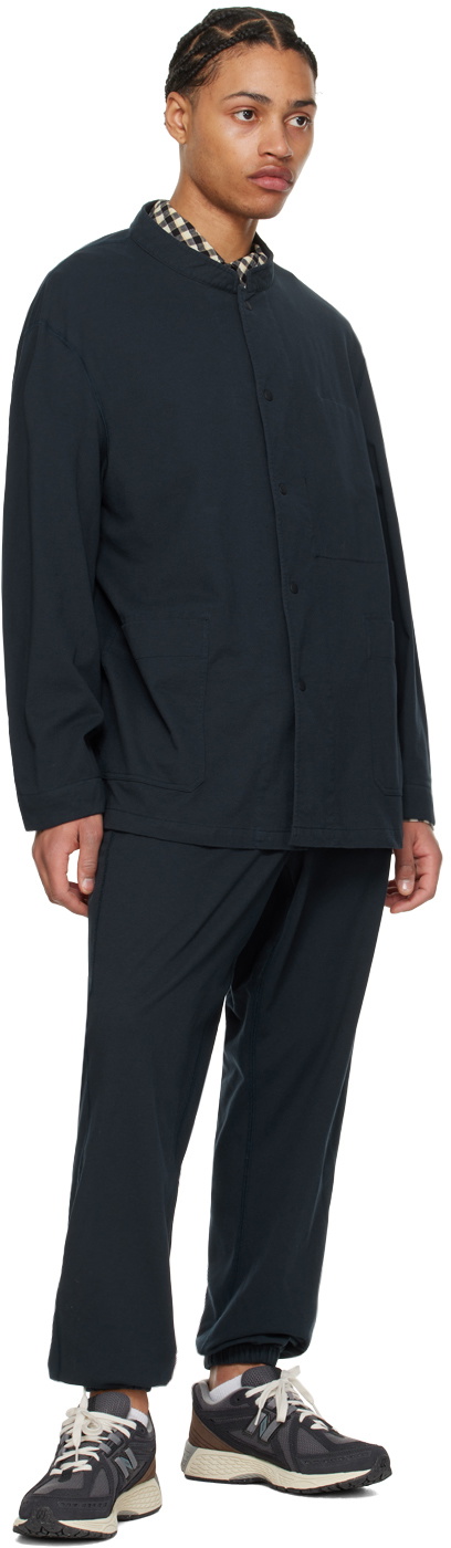 nanamica Navy Stand Collar Jacket Nanamica
