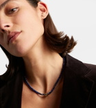 Sydney Evan 14kt gold necklace with lapis lazuli and diamonds