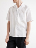 Zegna - Convertible-Collar Linen Shirt - White
