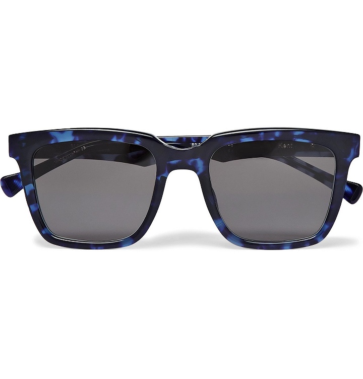 Photo: Native Sons - Kent Square-Frame Tortoiseshell Acetate Sunglasses - Blue