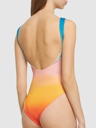 CASABLANCA Faded Print One Piece Swimsuit