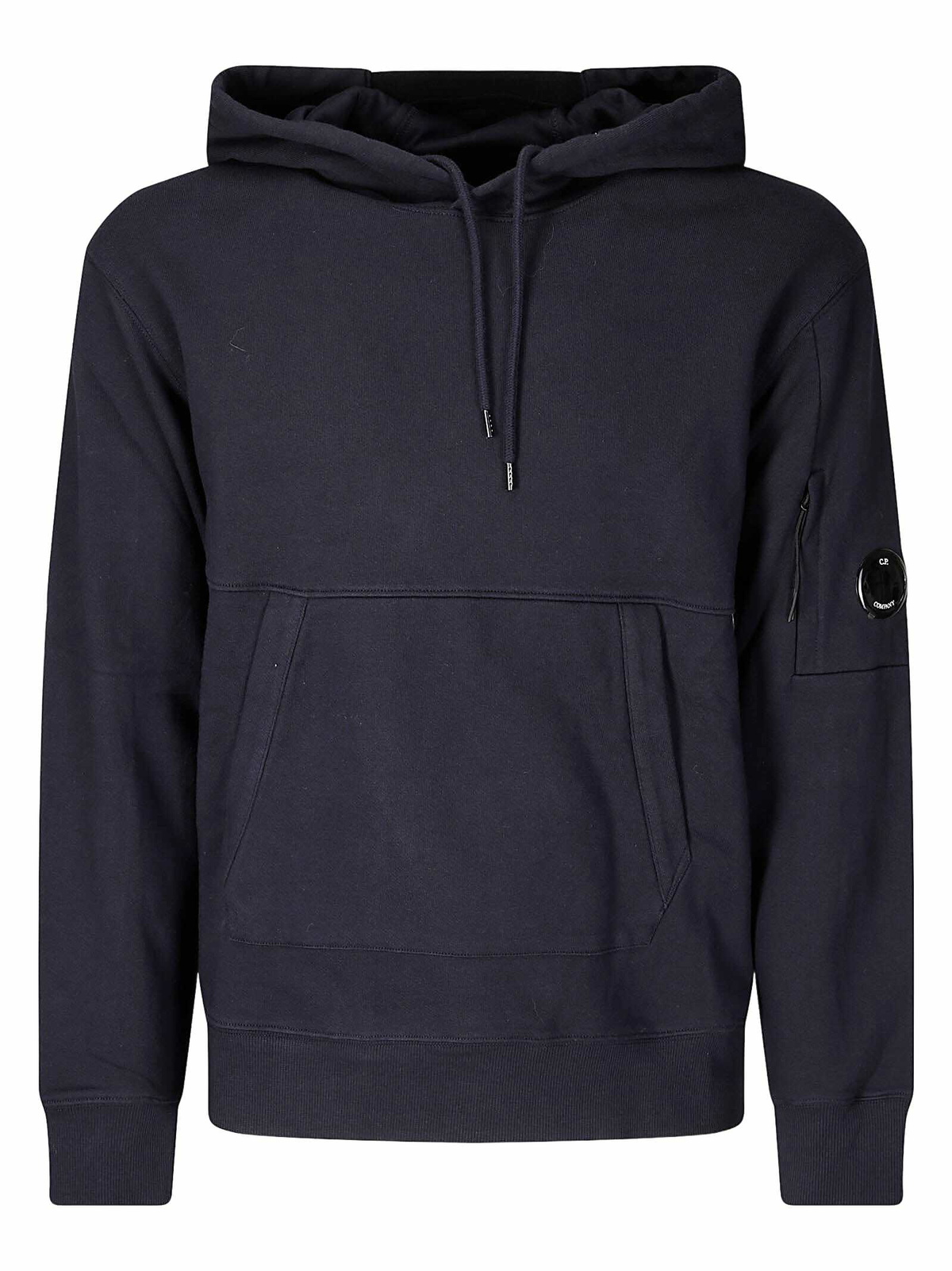 パーカー・フーディ C.P. Company Emerized' Black Cotton Sweatshirt C.P. Company Light Fleece Zipped Hoodie Black - 24FW | eBay