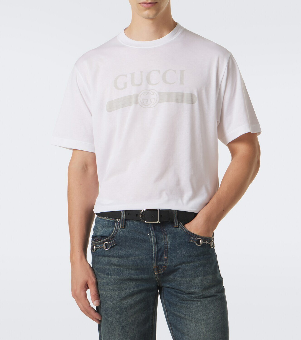 Gucci Logo cotton jersey T-shirt