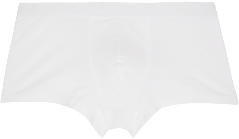Brioni White Cotton Boxer Briefs