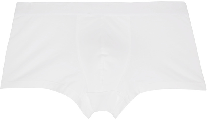 Photo: Brioni White Cotton Boxer Briefs