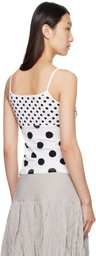 Paloma Wool White & Black Soleil Reversible Tank Top