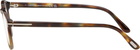 TOM FORD Brown Round Glasses