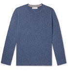 Brunello Cucinelli - Contrast-Tipped Cashmere Sweater - Blue