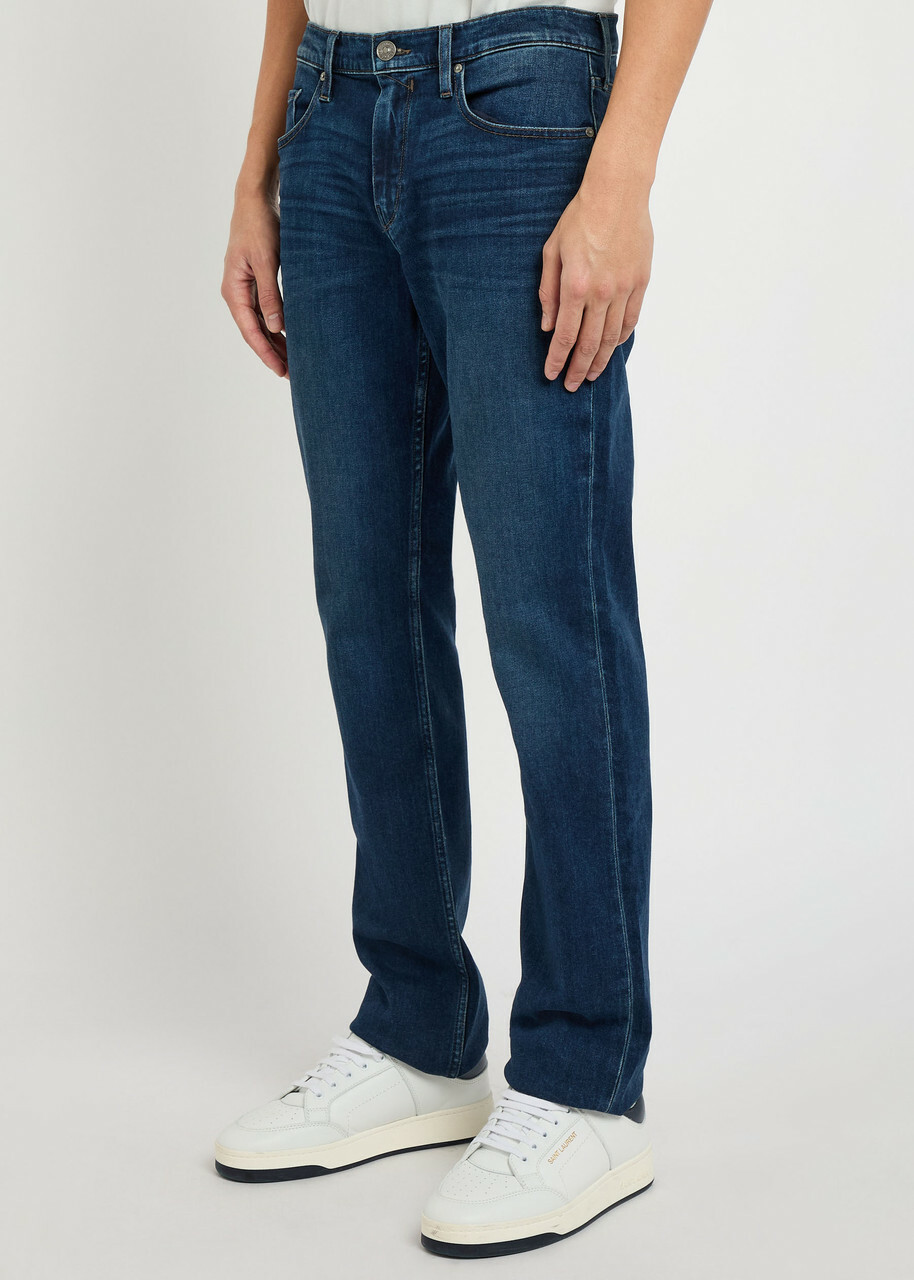 Paige Normandie Straight-leg Jeans Dark Blue