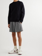 John Elliott - Interval Straight-Leg Cotton-Jersey Shorts - Gray