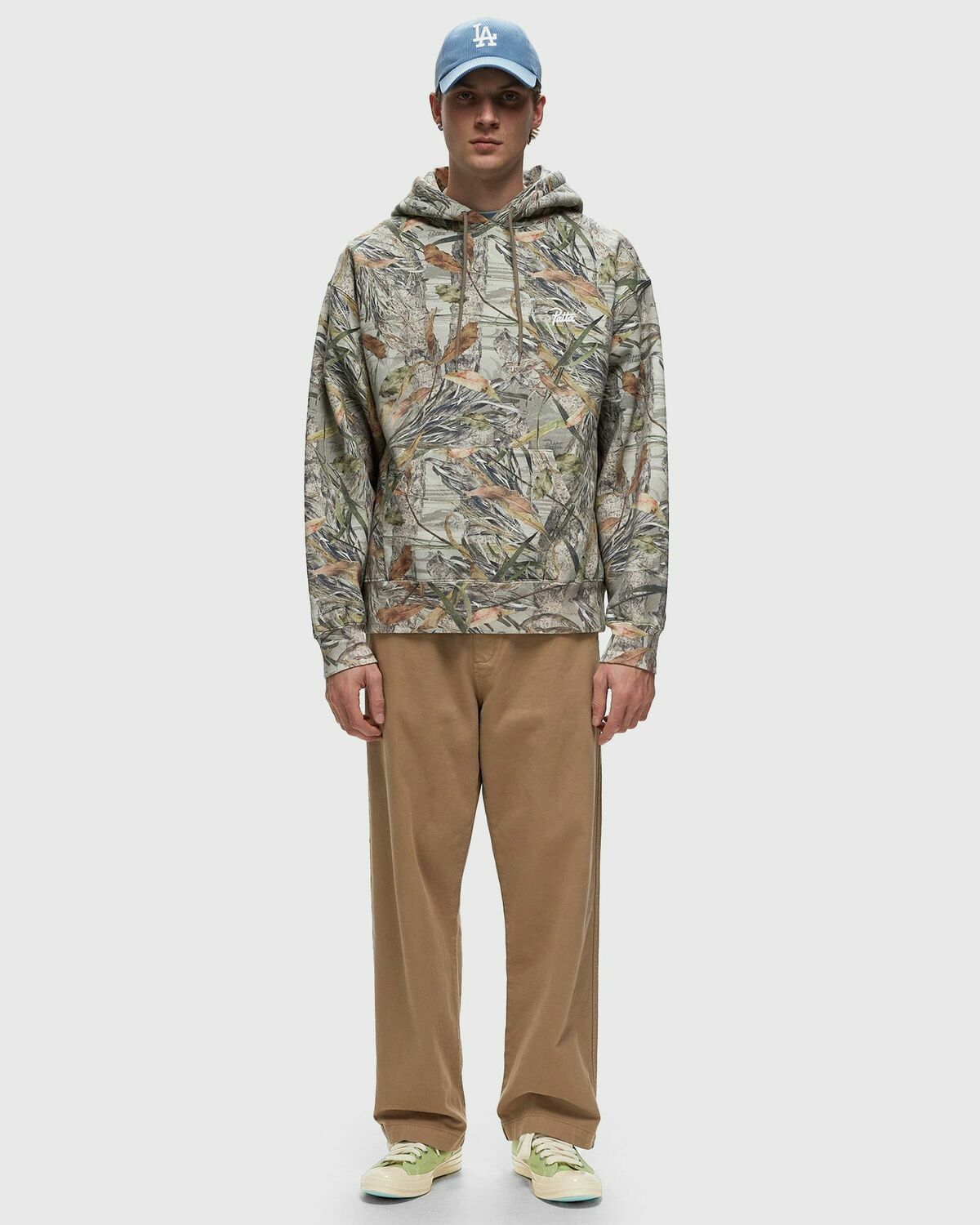 Patta Patta Nature Skull Boxy Hooded Sweater (Sf) Beige Hoodies