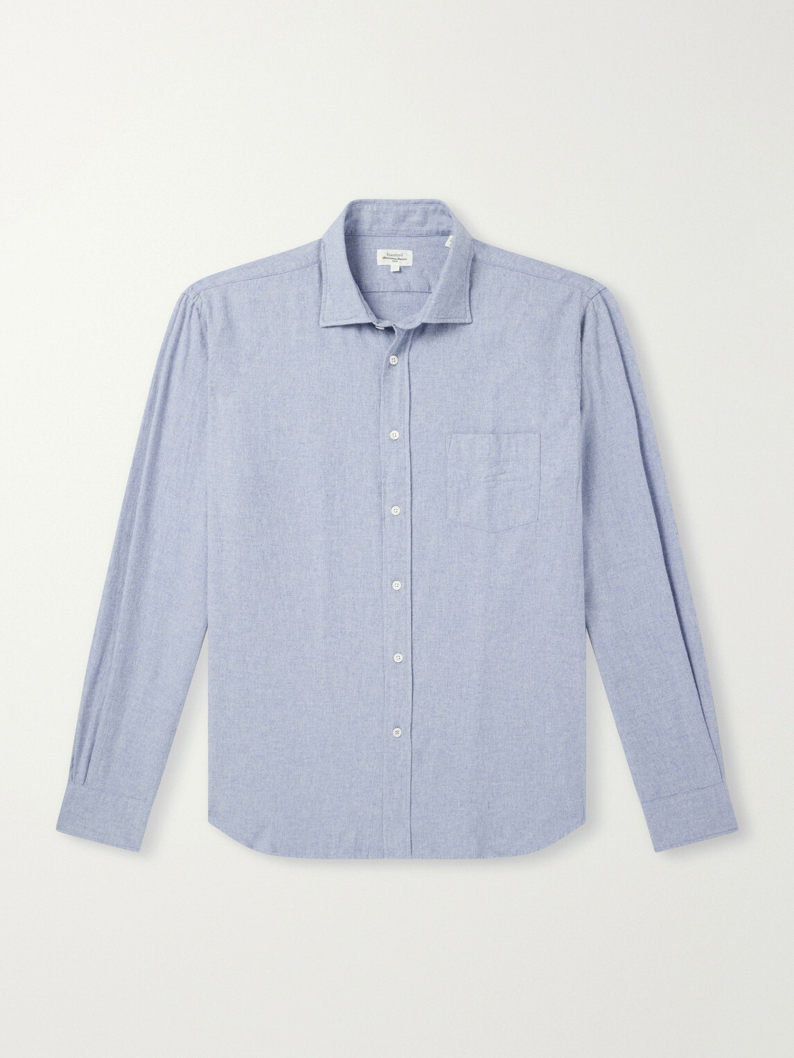 Hartford - Paul Cotton-Flannel Shirt - Blue