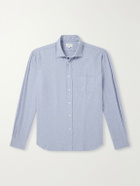 Hartford - Paul Cotton-Flannel Shirt - Blue