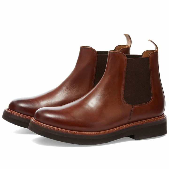 Photo: Grenson Men's Colin Chelsea Boot in Tan Hand Painted