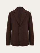 Ferragamo Mens Single breasted blazer in Brown